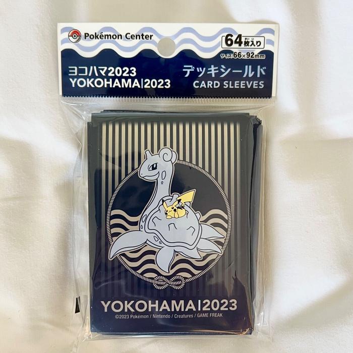 lapras card sleeves Pokmon 2023 World Championship Yokohama (Sleeve) These sleeves feature the adorable Lapras and Pikachu Pokemon Card Game: Deck Shield