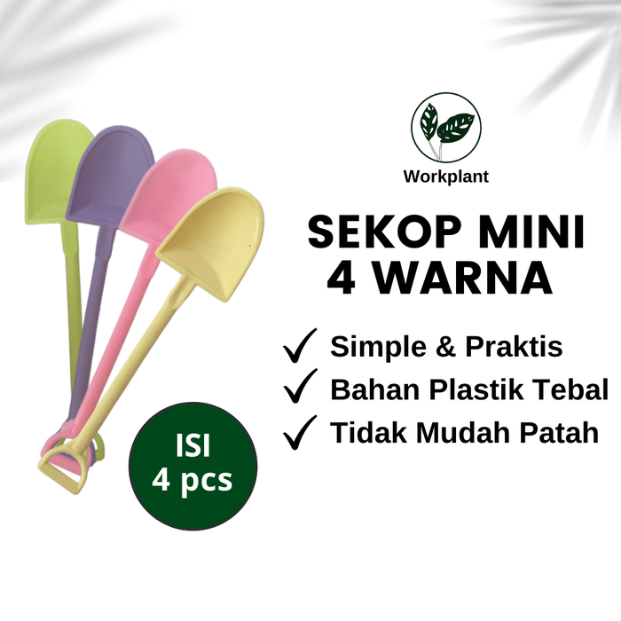 Gambar Sekop Mini 4 Warna - Sekop Tanaman Mini Sekop Hias Dekorasi Tananaman dari workplant official Kota Surabaya Tokopedia