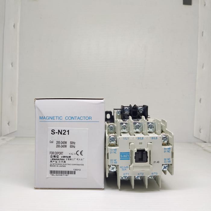 Jual Kontaktor / Contactor Mitsubishi S-N21 SN-21 SN 21 SN21 220v ...