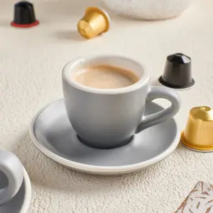 Hapita Espresso Cup Saucer / Tatakan Cangkir Kopi Cantik Minimalis
