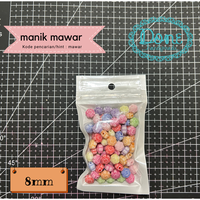 Gambar Manik manik mawar rose beads aksesoris dekorasi anak tali masker strap dari Done Handymade Kota Administrasi Jakarta Barat 2 Tokopedia