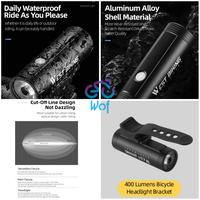 Gambar WEST BIKING 361 R1-800 Bike Front Light 800 Lumens Lampu Senter Depan dari Wof Wheel of Fortune Official Kab. Tangerang 5 Tokopedia