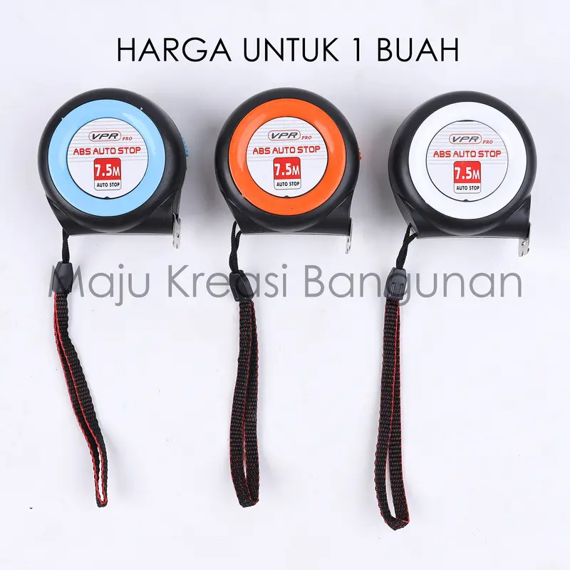 Meteran Plastik VPR 7.5 Meter Self Stop Lock 7,5 Measuring Tape Auto 0