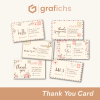 Gambar [11 pcs] Kartu Olshop Greeting Card Custom Ucapan Hadiah Grafichs - TC31 - TC36 - TC31, Kartu Jasmine dari Grafichs Kab. Bogor 1 Tokopedia