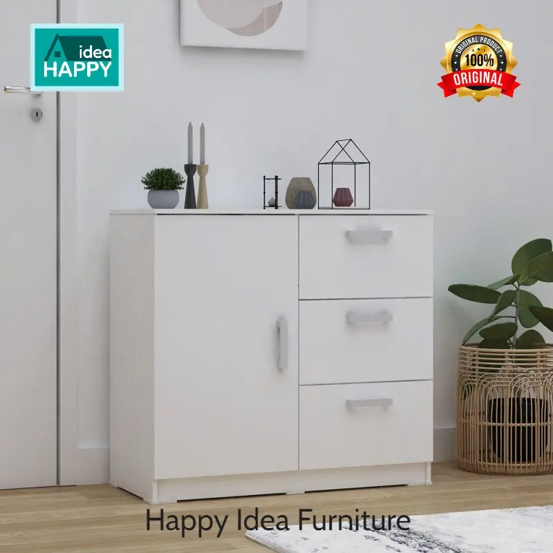 Happy Idea - ALBA SB 80 BUFET MINIMALIS MURAH ! - American White 2