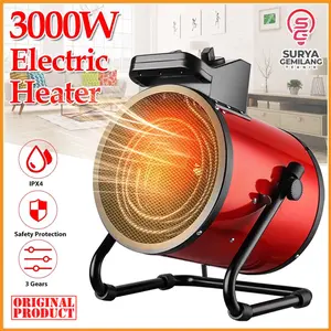 Blower Pemanas Ruangan Elektrik 3000W Portable Fan Heater 3Kw 220V