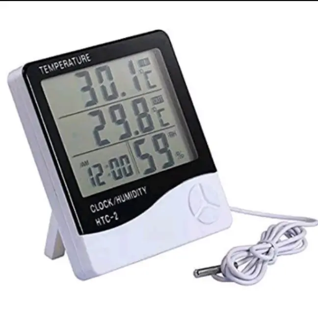 thermometer Hygrometer Pengukur HTC-2 Suhu  Meja