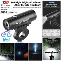 Gambar WEST BIKING 361 R1-800 Bike Front Light 800 Lumens Lampu Senter Depan dari Wof Wheel of Fortune Official Kab. Tangerang 1 Tokopedia