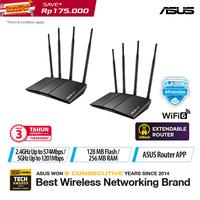 Gambar ASUS RT-AX1800HP AX1800 (2 Pack) Dual Band WiFi 6 Router with AiMesh dari ASUS COMPONENT Kota Administrasi Jakarta Pusat 1 Tokopedia