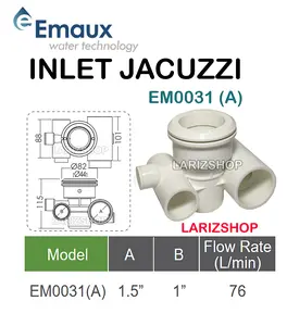 RUMAH JET NOSEL JAKUSI JACUZZI EMAUX EM0031