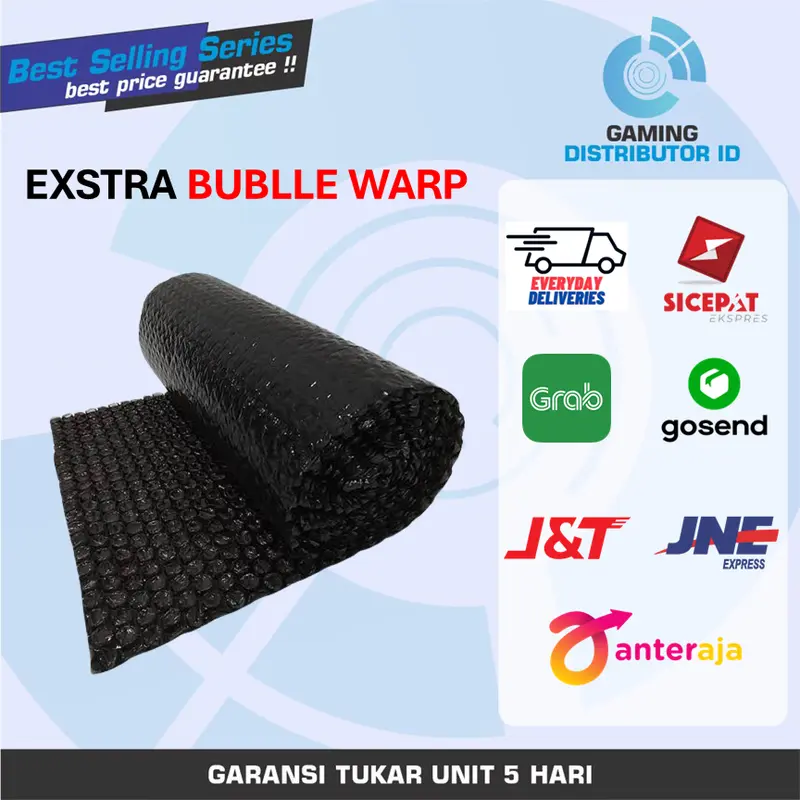 EXTRA BUBBLE WRAP KHUSUS PENGIRIMAN INSTANT SAME DAY ATAU REGULER JNE 0