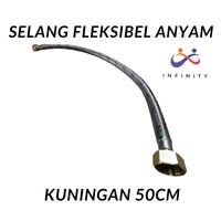 Gambar DIVA selang Fleksibel anyam 50 cm stainless Murah/ selang air wastafel dari Infinity Wars Jakarta Barat 2 Tokopedia