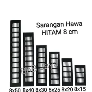 Sarangan Hawa BLACK Lebar: 8cm Almunium per pcs