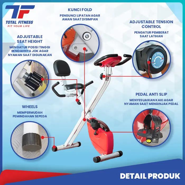 Sepeda Fitnes Statis X Bike Total TL-920 Harga Murah 1