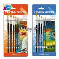 Gambar Lyra Giotto Synthetic Taklon Brush Set - Flat & Round - Kuas Lukis dari Fancy Art Kota Administrasi Jakarta Barat 2 Tokopedia