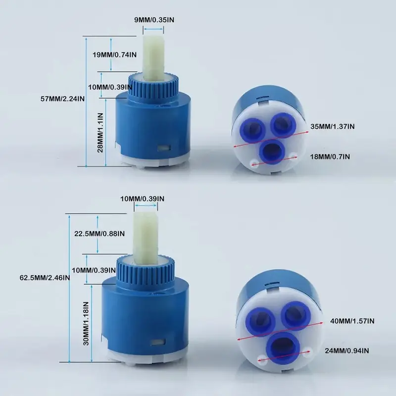 Jantung kran mixer panas dingin 35mm 40mm / sparepart keran air mixer 1