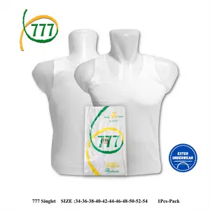 KAOS DALAM SINGLET 777| S 777 PUTIH ISI 1PCS BAHAN KATUN