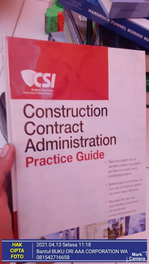 Jual The CSI Construction Contract Administration Practice Guide - Kab ...