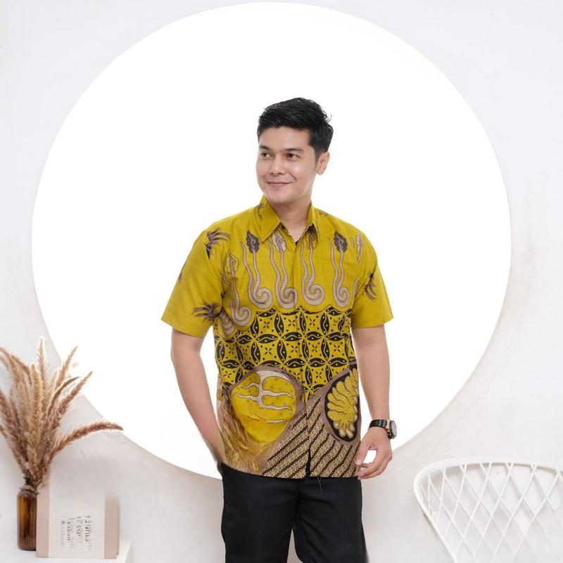 Baju batik pria hem batik M L XL XXL 5L 6XL bigsize jumbo pria 2