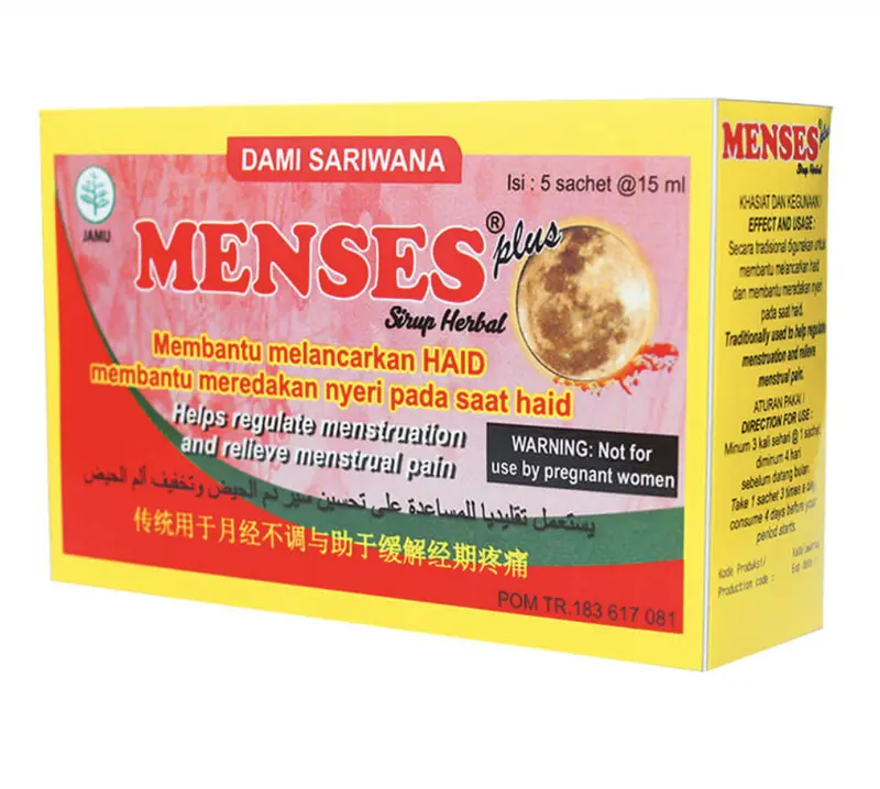 MENSES PLUS SIRUP HERBAL 5'S SACHET 1