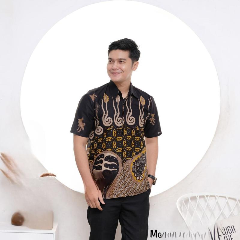 Baju batik pria hem batik M L XL XXL 5L 6XL bigsize jumbo pria 3