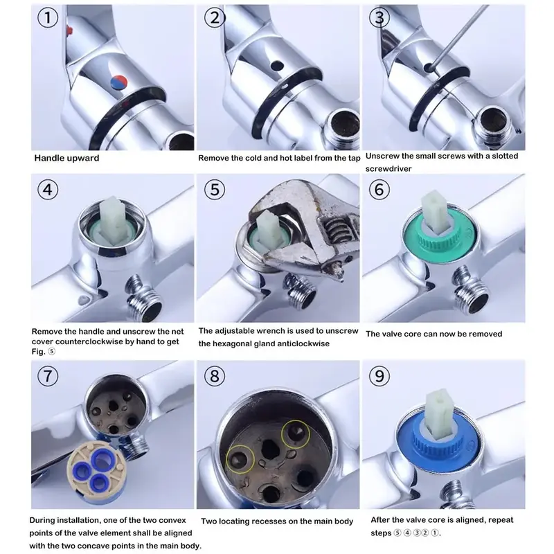 Jantung kran mixer panas dingin 35mm 40mm / sparepart keran air mixer 2