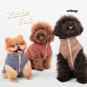 Unieqo Pet Baju Anjing Baju Kucing Premium Knit Louie Vest