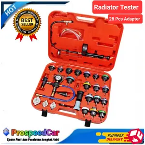 Radiator Pressure Tester Lengkap 28 PCS Adapter Untuk Semua Mobil