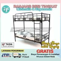 Gambar Ranjang Susun Tingkat Besi Tempat Tidur Tingkat Besi Bank Bed Murah dari Gudang Furniture_NEW Kota Administrasi Jakarta Selatan 4 Tokopedia
