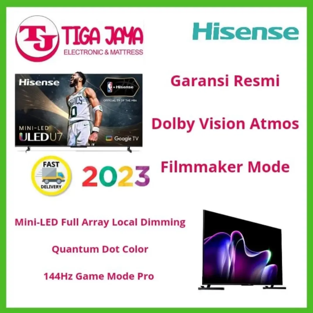 HISENSE 65U7K ULED TV 65 INCH VIDAA 4K SMART GOOGLE TV 65 U7K 65U7