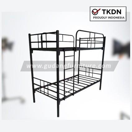 Gambar Ranjang Susun Tingkat Besi Tempat Tidur Tingkat Besi Bank Bed Murah dari Gudang Furniture_NEW Kota Administrasi Jakarta Selatan Tokopedia