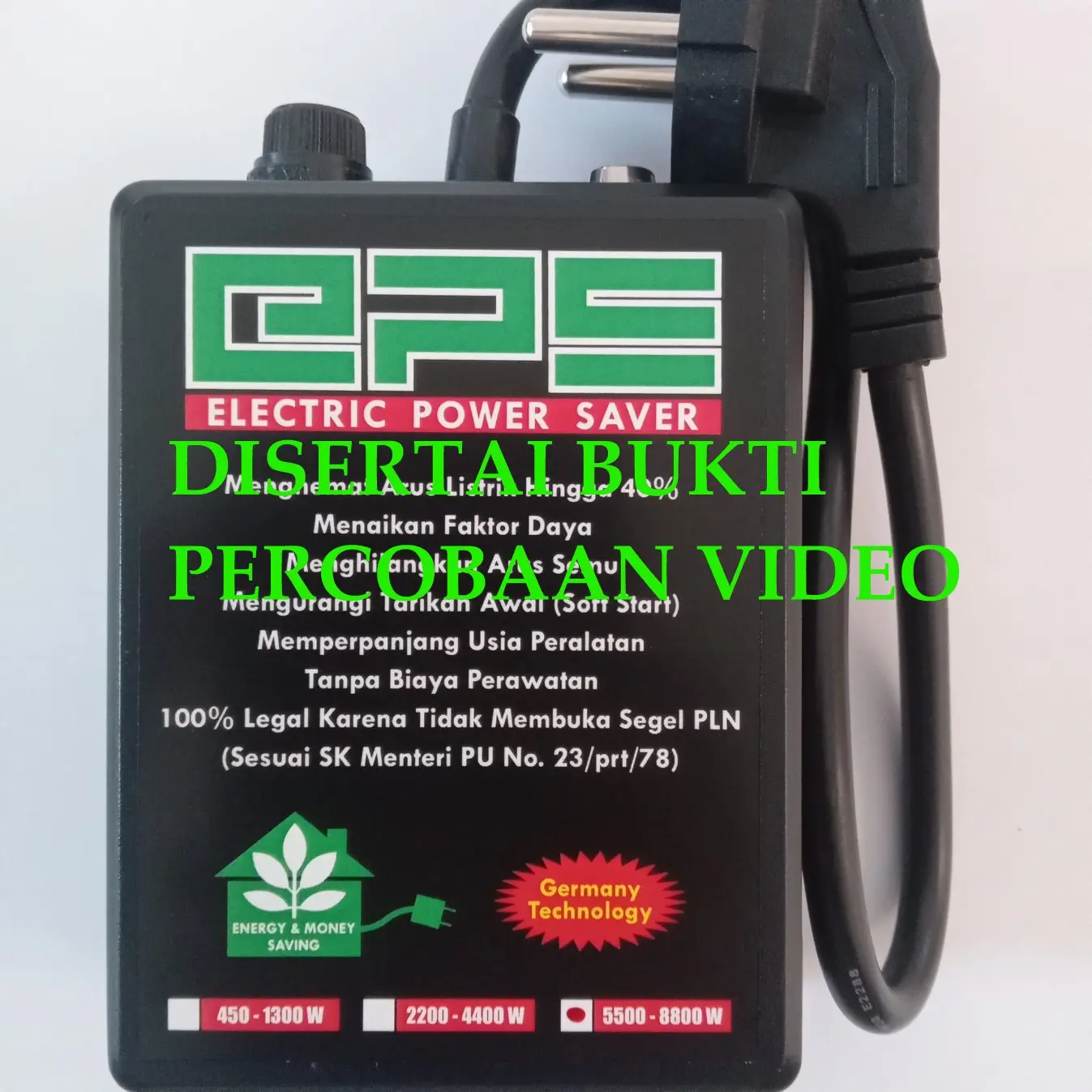 Alat Penghemat Listrik Untuk Daya 5500 Watt - 8800Watt (BUKTI VIDEO)