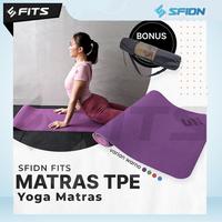 Gambar SFIDN FITS TPE Yoga Mat Matras Yoga | TPE Anti Slip Anti Alergy - Merah Muda dari Sfidn Jakarta Selatan 1 Tokopedia