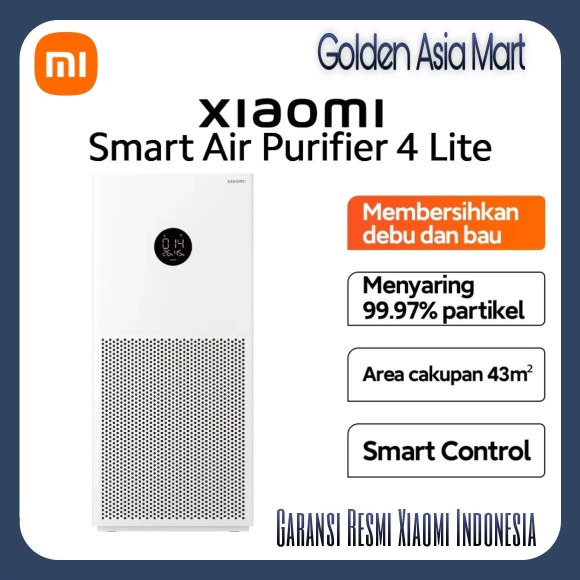 Xiaomi Mi Air Purifier 4 LIte Pembersih udara Xiaomi - Garansi Resmi