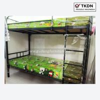 Gambar Ranjang Susun Tingkat Besi Tempat Tidur Tingkat Besi Bank Bed Murah dari Gudang Furniture_NEW Kota Administrasi Jakarta Selatan 2 Tokopedia