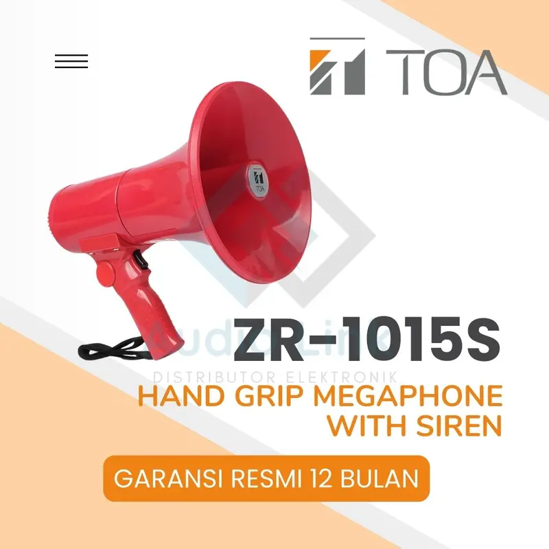 Megaphone with Siren TOA ZR-1015S | Garansi Resmi 0