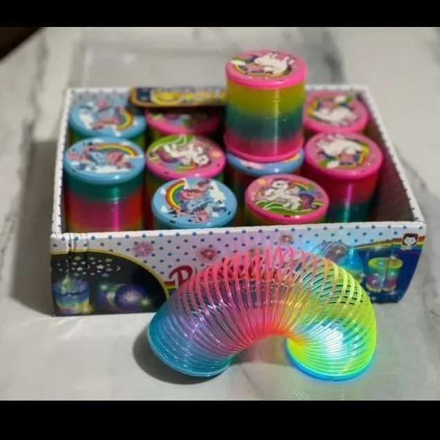 Mainan Anak Spiral Rainbow Plastic Magic Rainbow LED