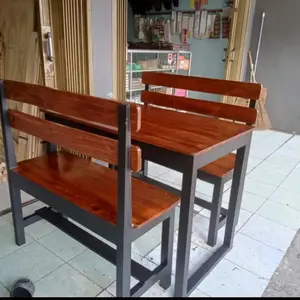 meja makan meja costom kursi panjang sender