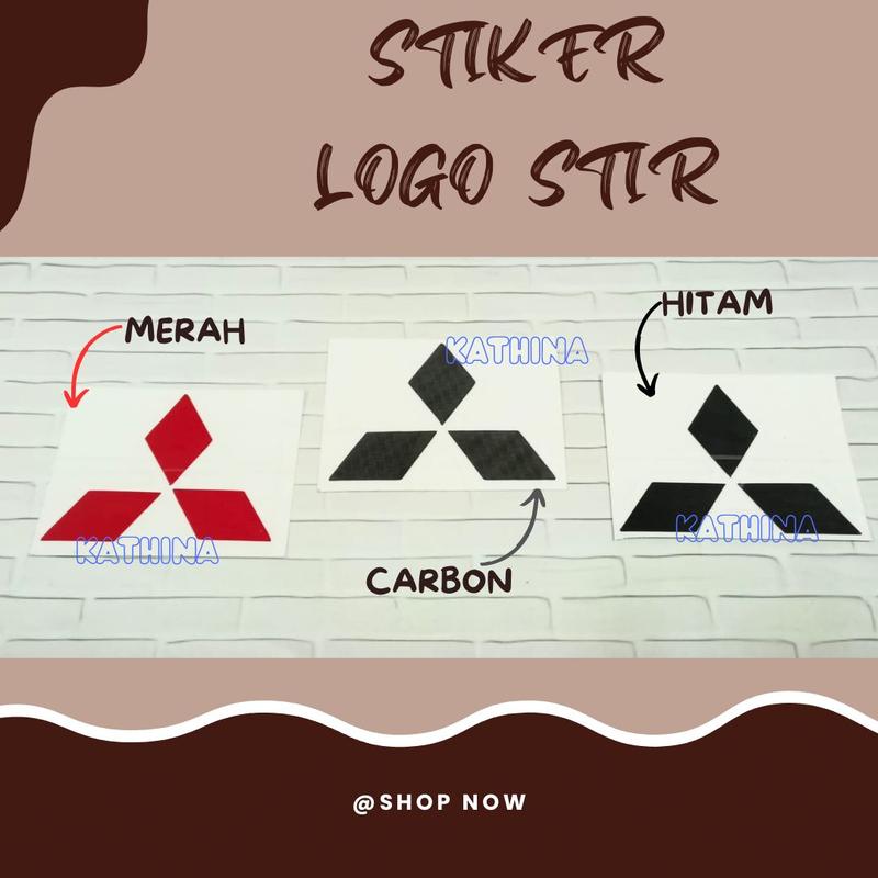 Sticker Setir Stiker Logo Stir Mobil Mitsubishi Xpander Pajero Sticker Setir Hitam ...