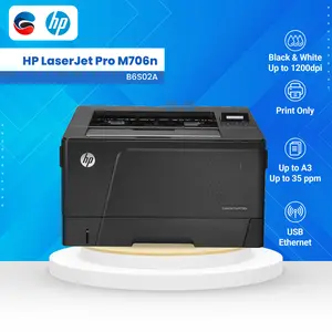 HP Printer Laser Mono Hitam Putih Pro M706n