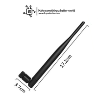 Gambar Antena Antenna 5dbi 433MHz Konektor SMA Male Pigtail UFL IPX LoRa dari DT Production Kota Manado 2 Tokopedia