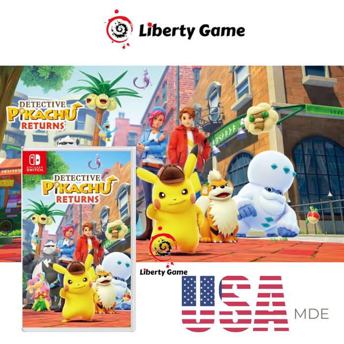 Gambar Nintendo Switch Detective Pikachu Returns Game Original for Switch Pikachu dari Liberty Game Store Kota Administrasi Jakarta Utara Tokopedia