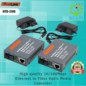Netlink HTB 3100 10/100 Sepasang AB fiber optic converter