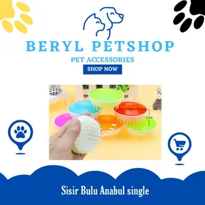 Sisir Bulat ANJING KUCING untuk keramas dan pijat