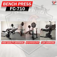 Gambar PAKET LENGKAP Bench Press FC-710 Include Stick + Beban /Benpres/FC 710 dari Ototpro Surabaya Kota Surabaya 4 Tokopedia