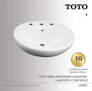 TOTO Wastafel LW660J | Wastafel - Wastafel Cuci Tangan - Lavatory