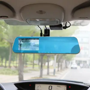 Kaca Spion DVR Dual Kamera Dashcam 1080P 4.3 Inch Display Kamera Mobil