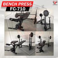 Gambar PAKET LENGKAP Bench Press FC-710 Include Stick + Beban /Benpres/FC 710 dari Ototpro Surabaya Kota Surabaya 5 Tokopedia
