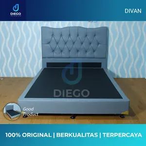 Dipan divan sandaran ful rangka tempat tidur untuk kasur matras 120