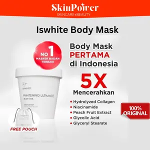 iswhite body mask pemutih badan